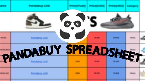 pandabuy spreadsheet clothes|jordan 3 pandabuy spreadsheet.